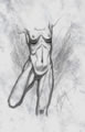 Michael Hensley Drawings, Female Form 28